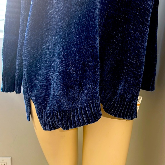 NWT Karen Scott Womens Plus Pullover V-Neck Sweater Blue 3X - Picture 4 of 4